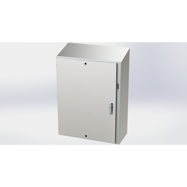 3 Point Latch with Padlock Handle Electrical Enclosures, 48 in H, 16 in D, 37.38 in W
